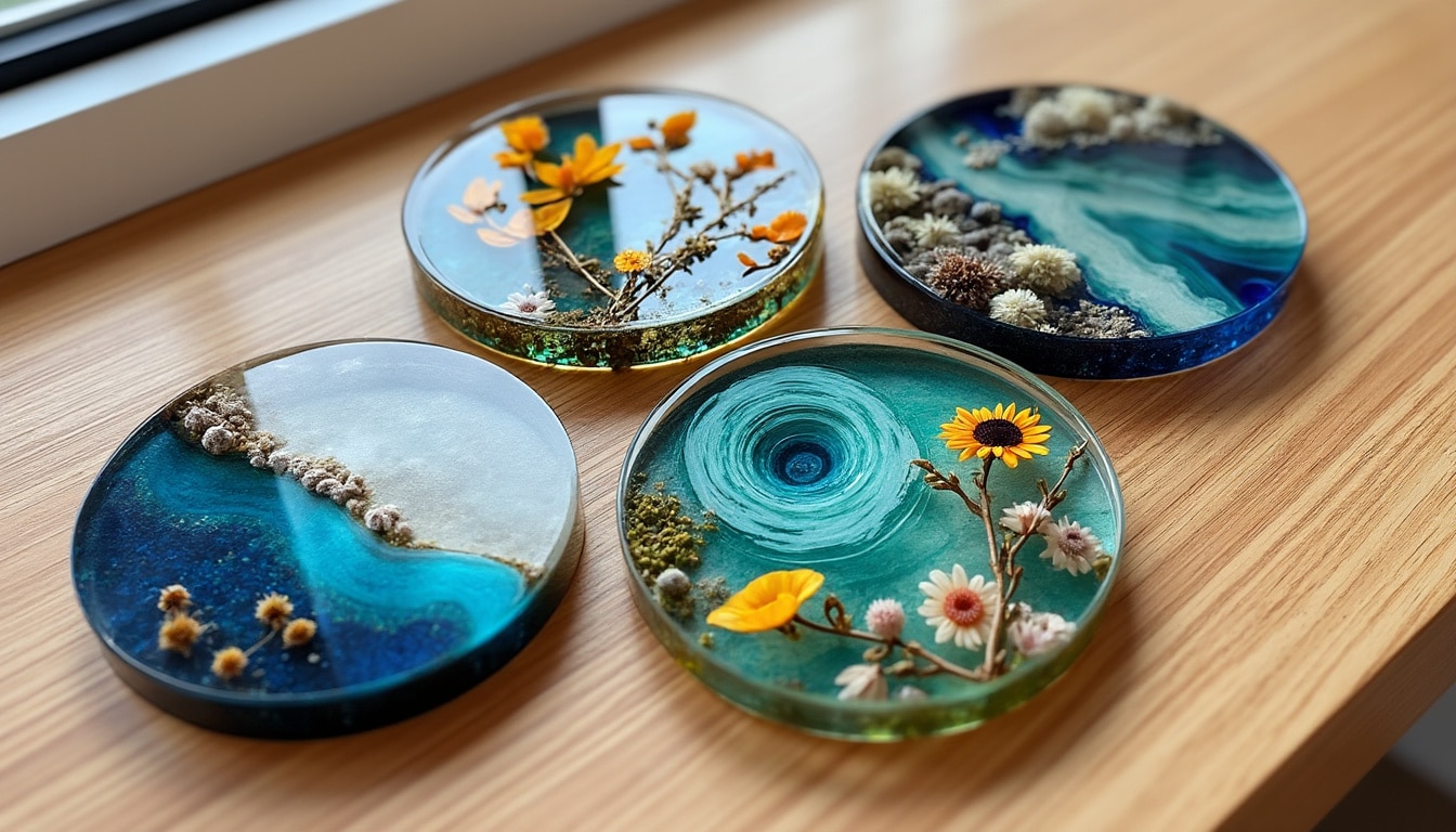 découvrez comment créer facilement vos propres dessous de verre personnalisés en résine époxy ! ajoutez une touche unique à votre décoration avec des créations originales, durables et résistantes.