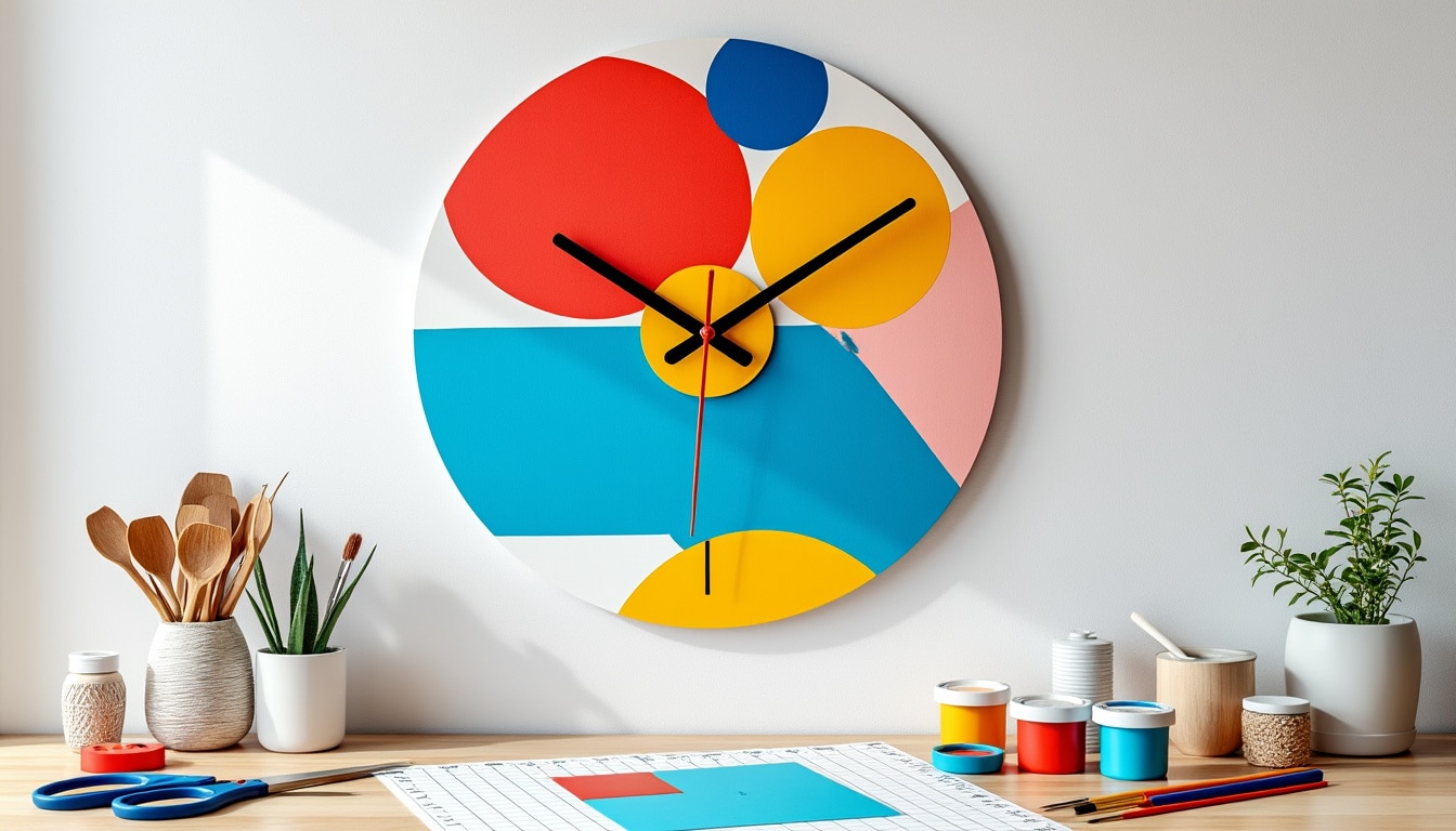 apprenez à fabriquer facilement une horloge murale design en carton avec notre tutoriel diy express. une décoration originale et économique à réaliser en quelques étapes !