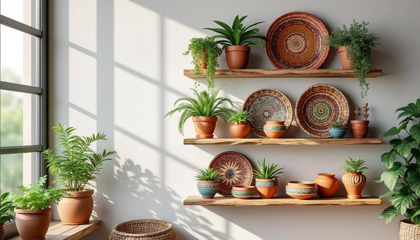 apprenez à fabriquer facilement une étagère murale bohème en moins d’une heure grâce à nos conseils pratiques et rapides. embellissez votre intérieur avec une touche diy unique et tendance !