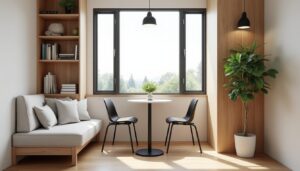 découvrez comment aménager un coin repas fonctionnel et esthétique, même dans un espace compact de 8 m², grâce à nos conseils pratiques et astuces d'aménagement.